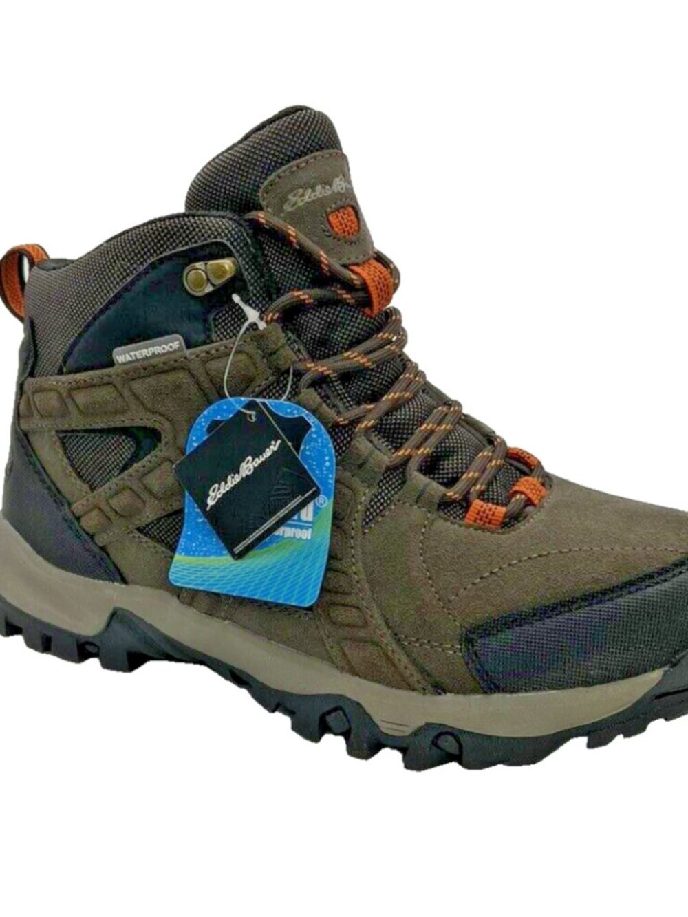 Eddie Bauer Harrison Leather Waterproof Hiking Boots Shoes Men's Size 8.5 M NEW